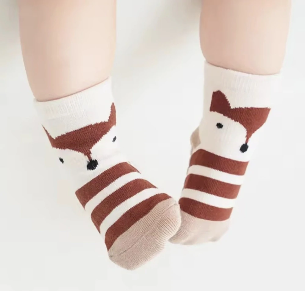 Protiskluzové ponožky - LIŠKA - (3-5 let) L