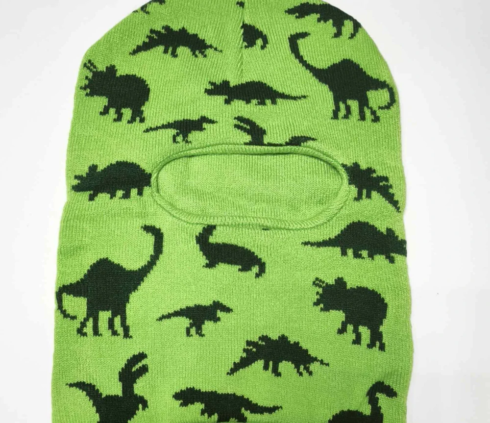 Zimní kukla - ZELENÁ - DINOSAURUS - (3-6 let)