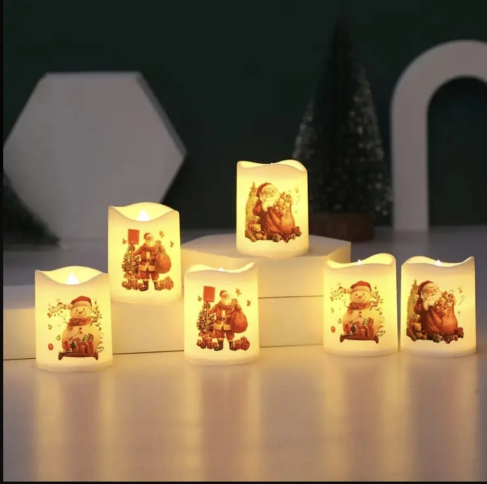 Mini světýlka - VÁNOCE - 6 ks