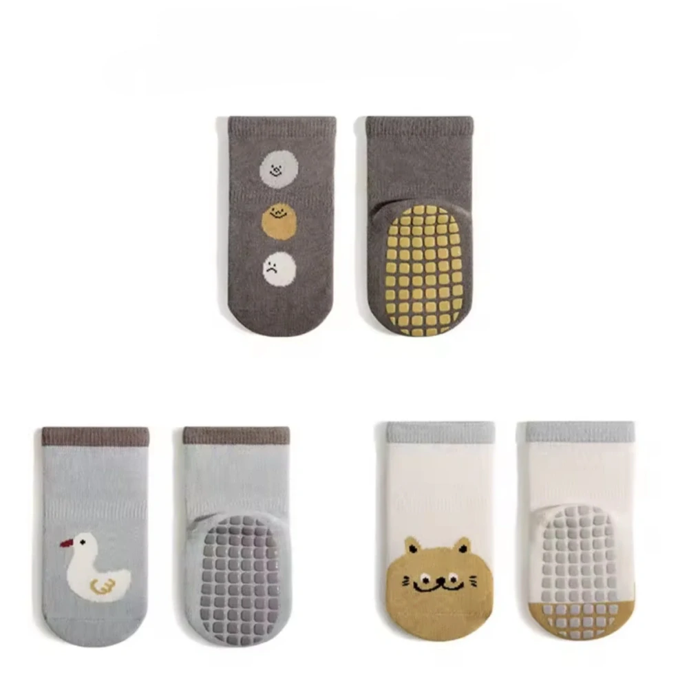 Bavlněné protiskluzové ponožky - WELL DONE - (0-12 m) S