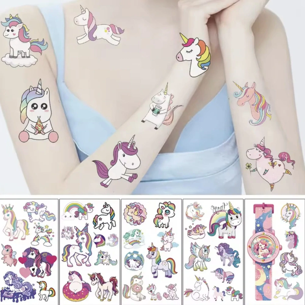 Dětské dočasné tetování - JEDNOROŽCI - 10 ks