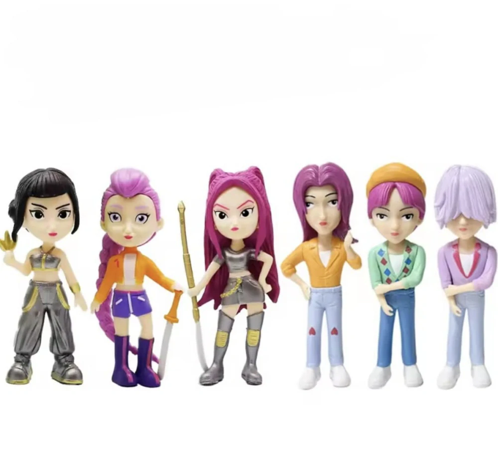 Sada sběratelských figurek - KPOP DEMON HUNTERS - KPop Lovkyně démonů (C) - 6 ks