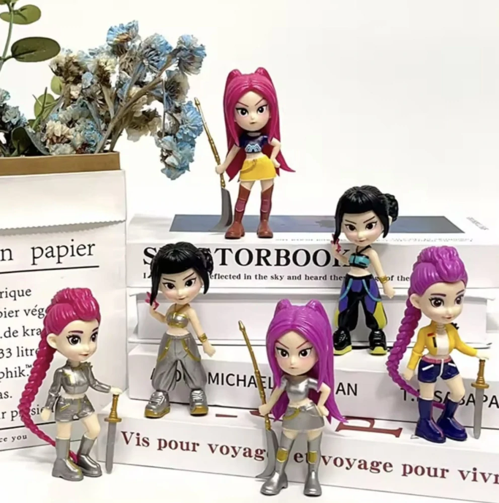 Sada sběratelských figurek - KPOP DEMON HUNTERS - KPop Lovkyně démonů - 6 ks