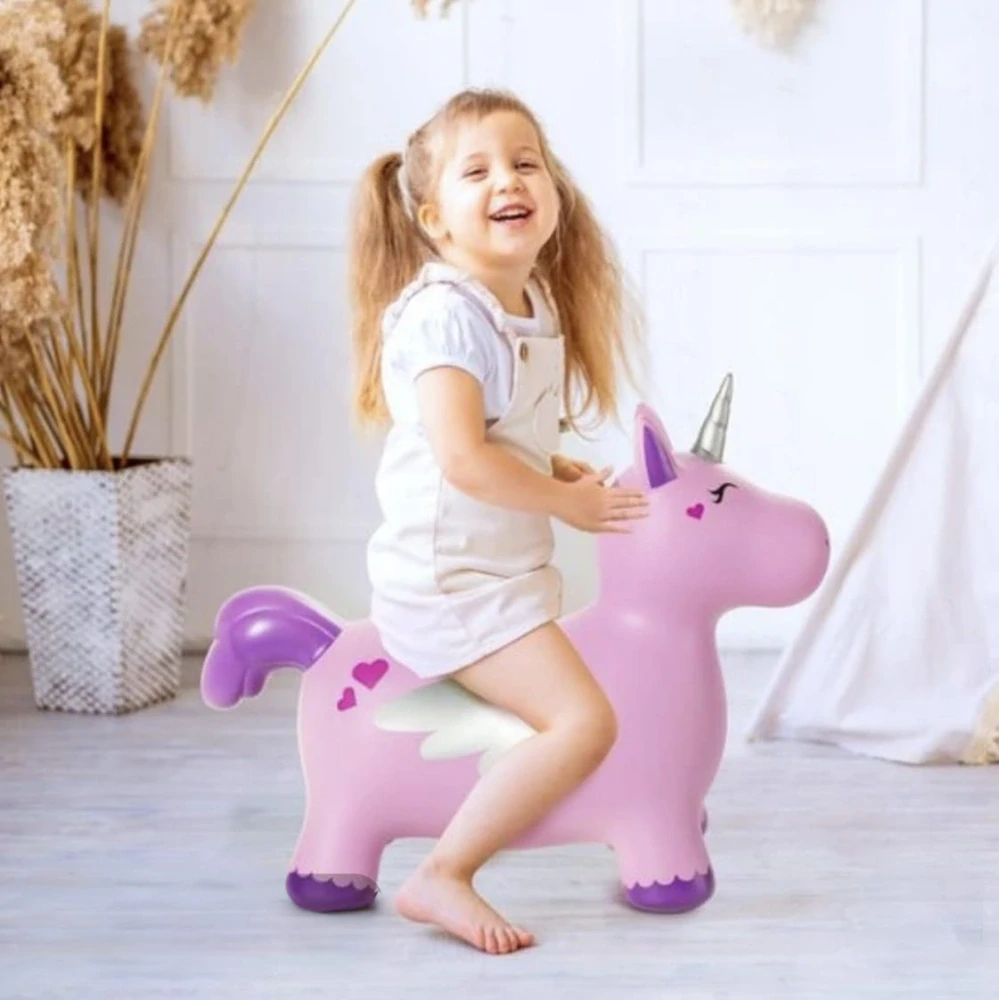 Nafukovací skákací JEDNOROŽEC - RŮŽOVÝ