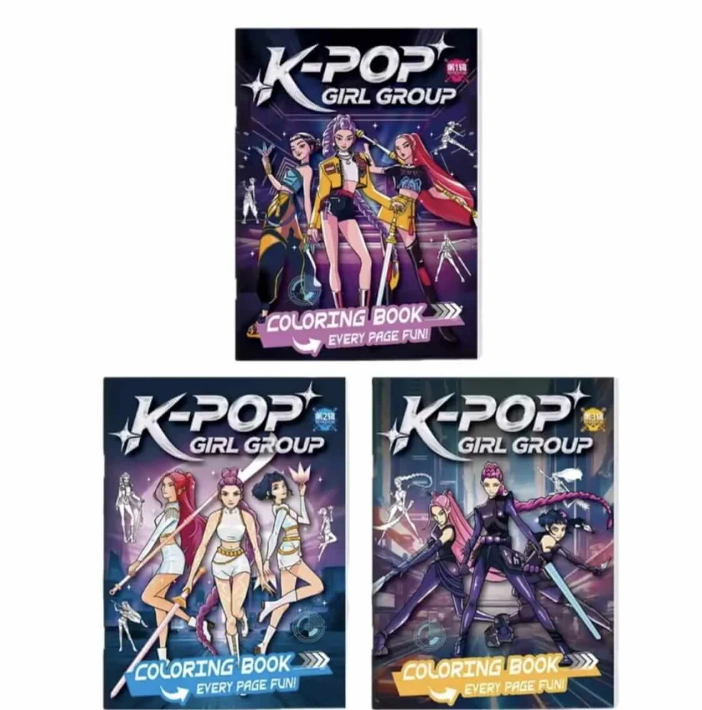 Kpop omalovánky DEMON HUNTERS - 1. DÍL (SÉRIE B)