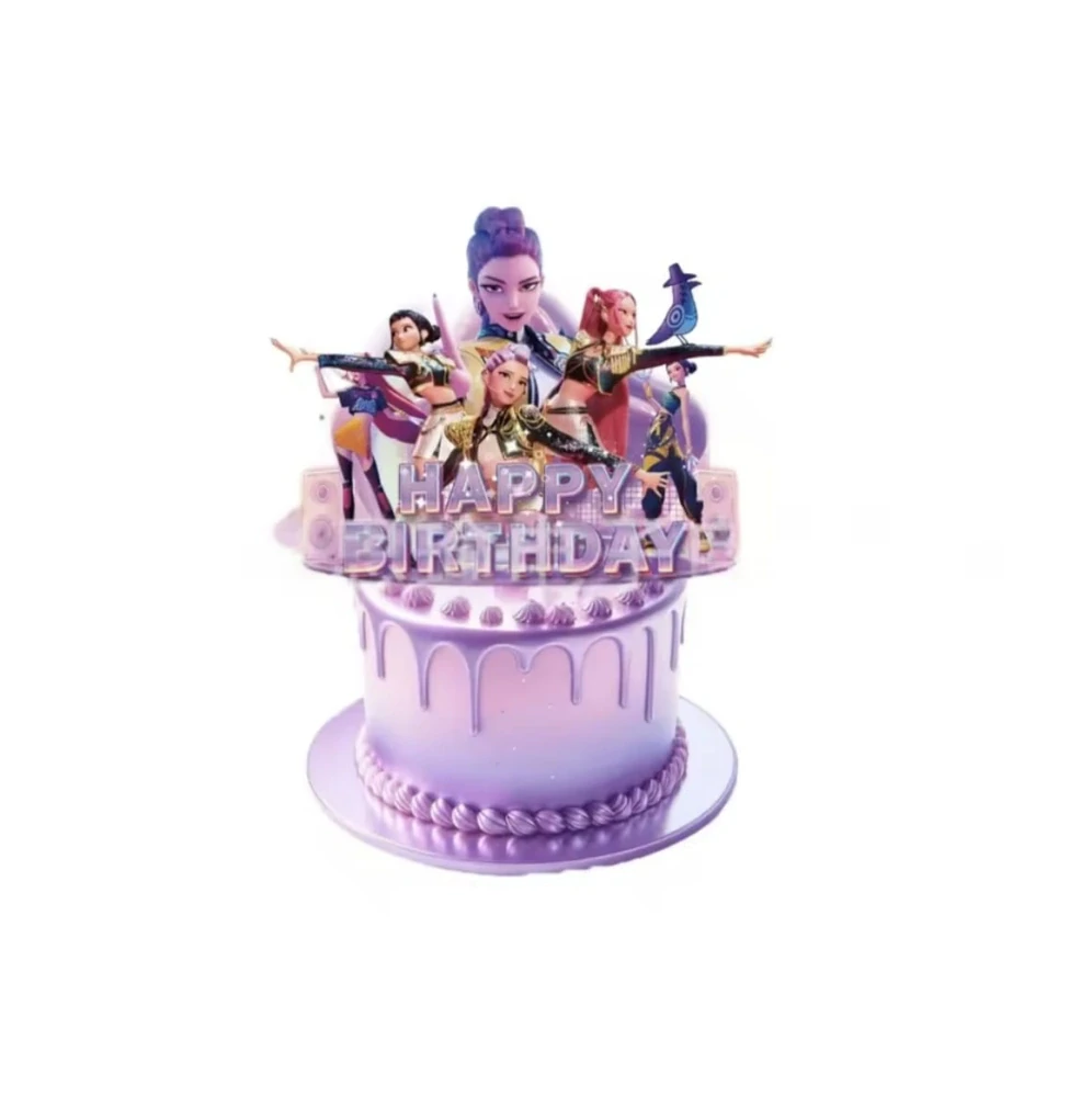 Set dekorací na dort a muffiny - TOPPER KPOP - 25 ks