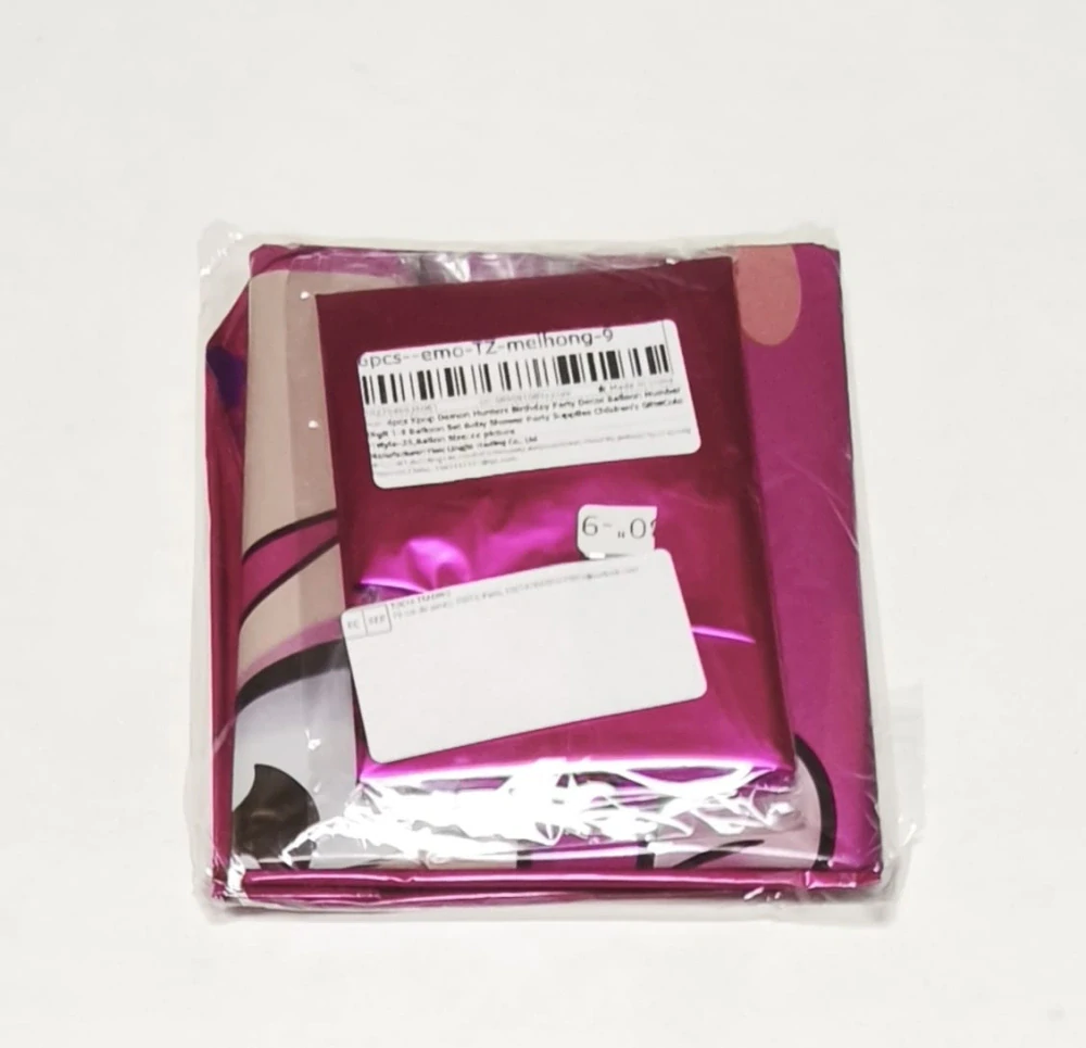 Narozeninový set fóliových balónků KPOP - MIRA - číslice "9" - 6 ks