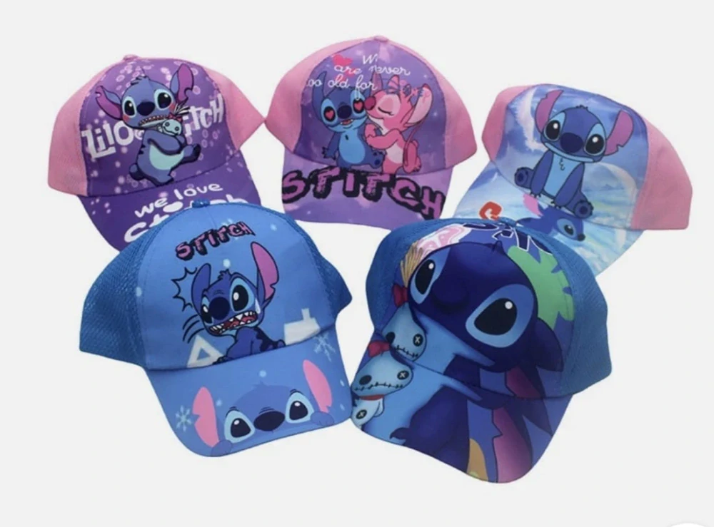 Dětská kšiltovka - Stitch a Angel - FIALOVÁ (4-8 let)