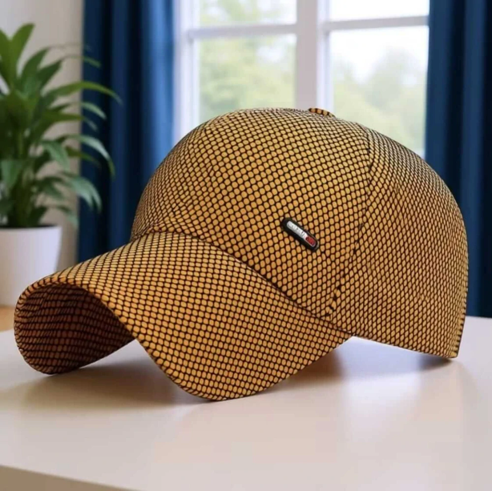 Stylová kšiltovka pro děti i dospělé s černou síťkou – ŽLUTÁ (od 7 let)