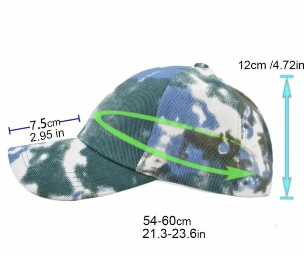 Dámská/Dívčí kšiltovka s otvorem na culík - Batika FIALOVO-MODRÁ (od 7 let)