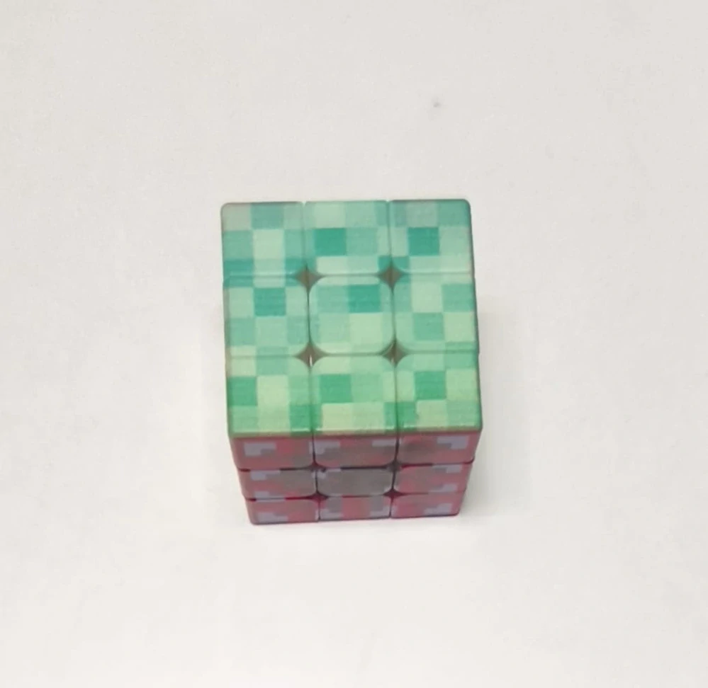 Rubikova kostka - MINECRAFT (B) - 3x3 - S ESTETICKOU VADOU
