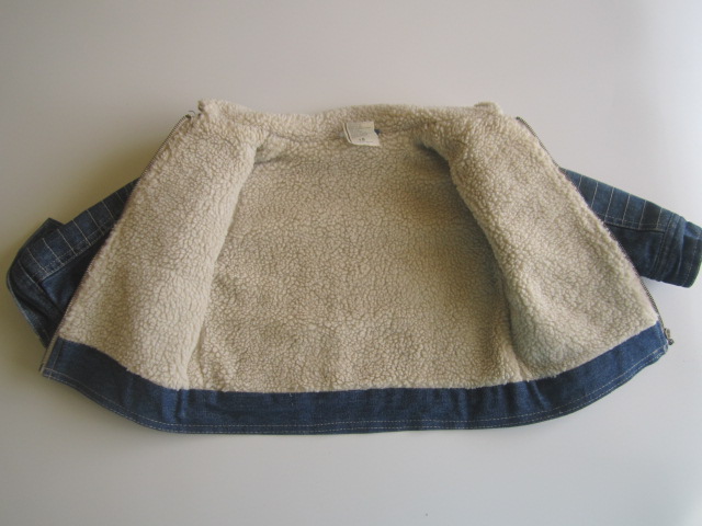 Zateplená džínová bundička