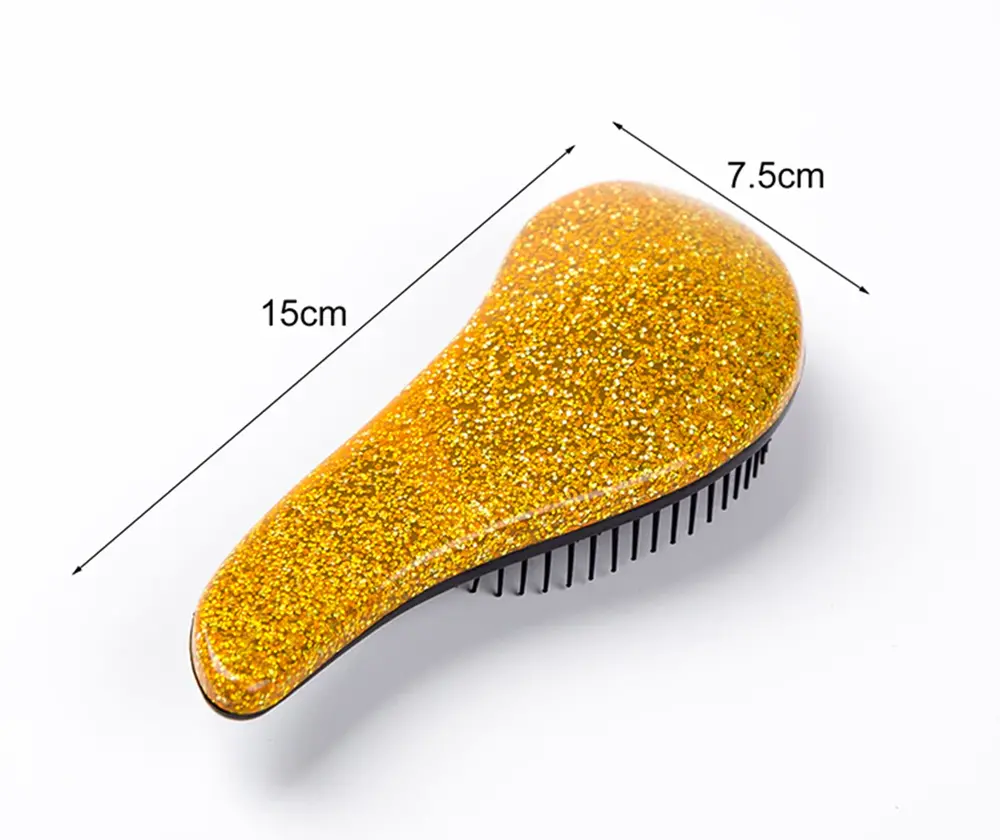 Set (kartáč na vlasy + čistič kartáčů) - ZLATÝ