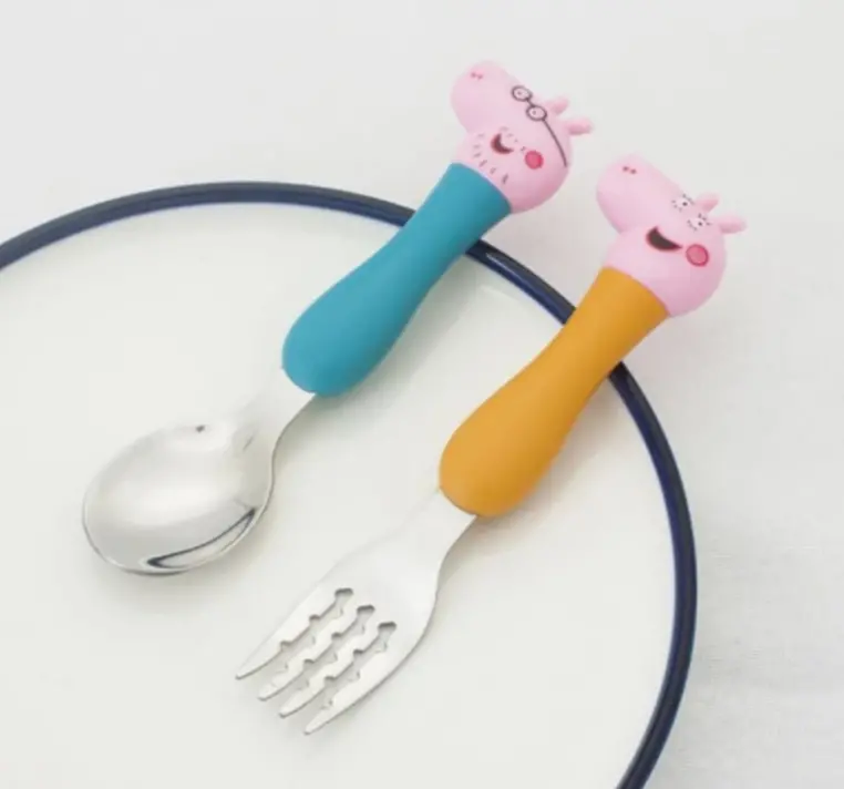 Dětský příbor v krabičce - PRASÁTKO PEPA