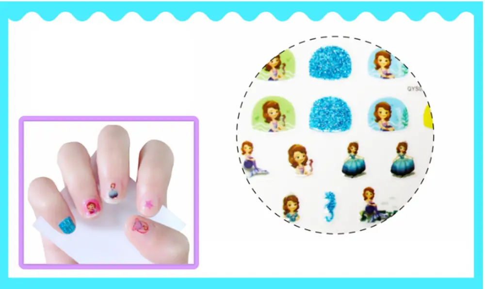 Set nálepek na nehty a tetování - PRINCEZNA SOFIE 1