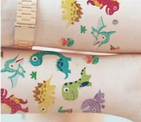 Dětské dočasné tetování - DINOSAUŘI