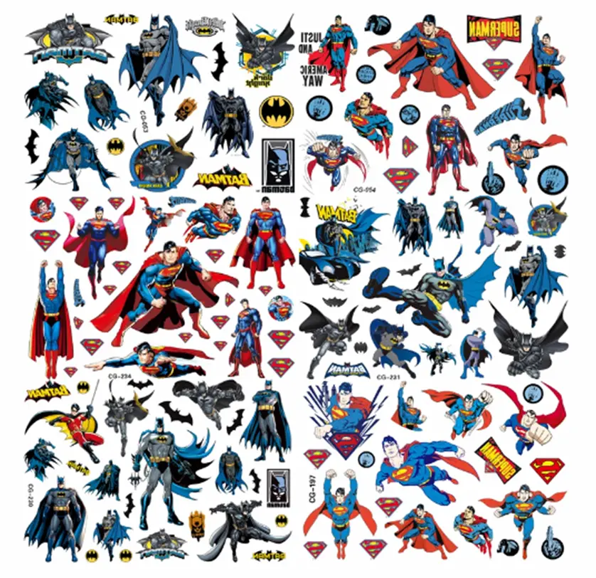 Dětské dočasné tetování - SUPERMAN 1