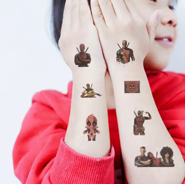Dětské dočasné tetování - DEADPOOL