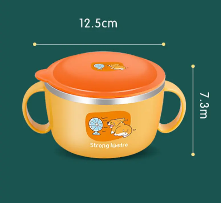 Nerezová termo miska s víčkem - PEJSEK - 450 ml