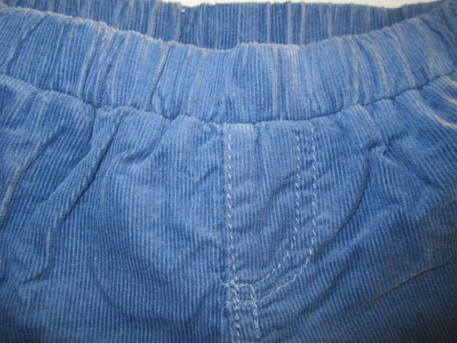 Zateplené manšestrové kalhoty