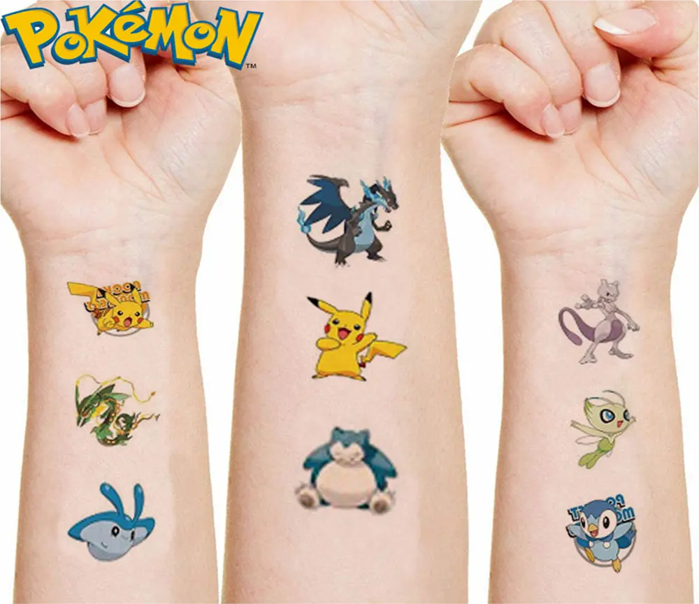 Dětské dočasné tetování - POKÉMON (3) - PIKACHU 2