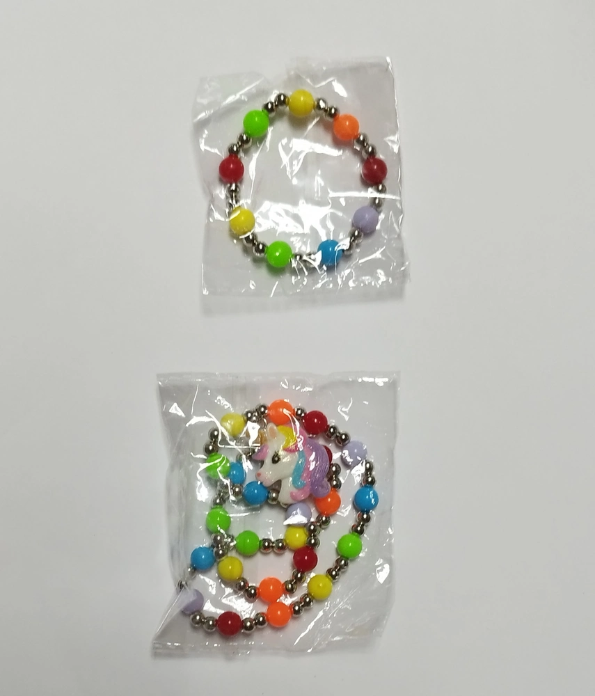 Set (náramek + náhrdelník) - JEDNOROŽEC - Duhový