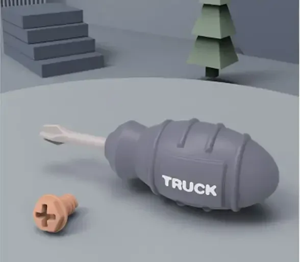 Autíčko malý konstruktér - BAGR - oranžové