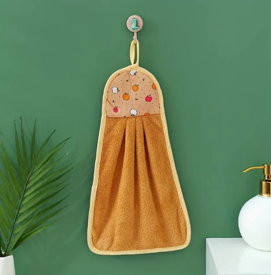 Ručník do školky - JABLÍČKO - tmavě oranžový