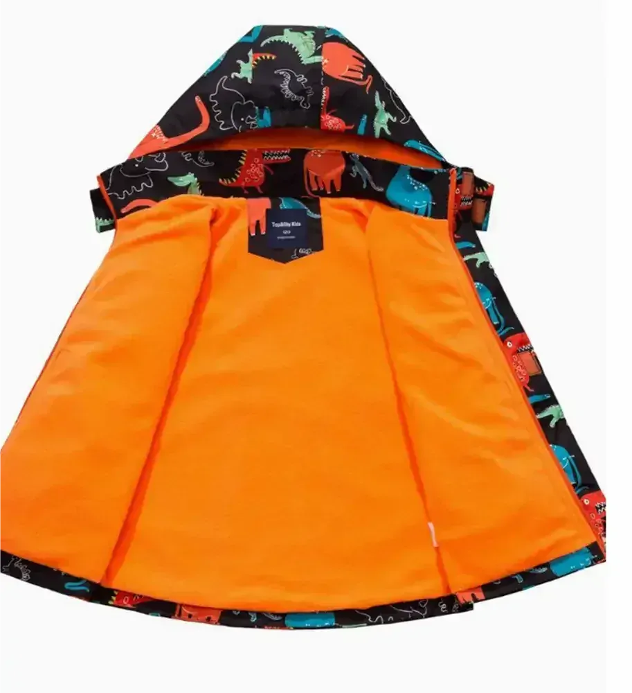 Zateplená flísová bundička - DINOSAUŘI 