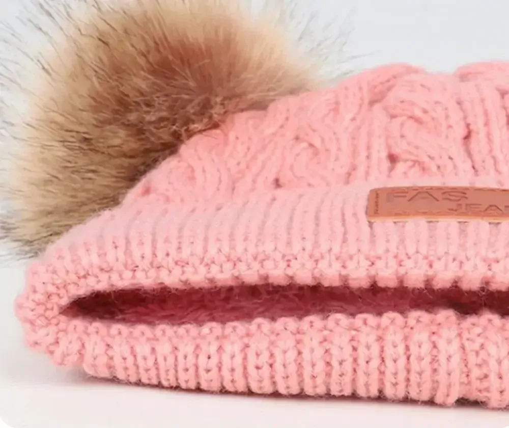 Zimní čepice - STARORŮŽOVÁ 