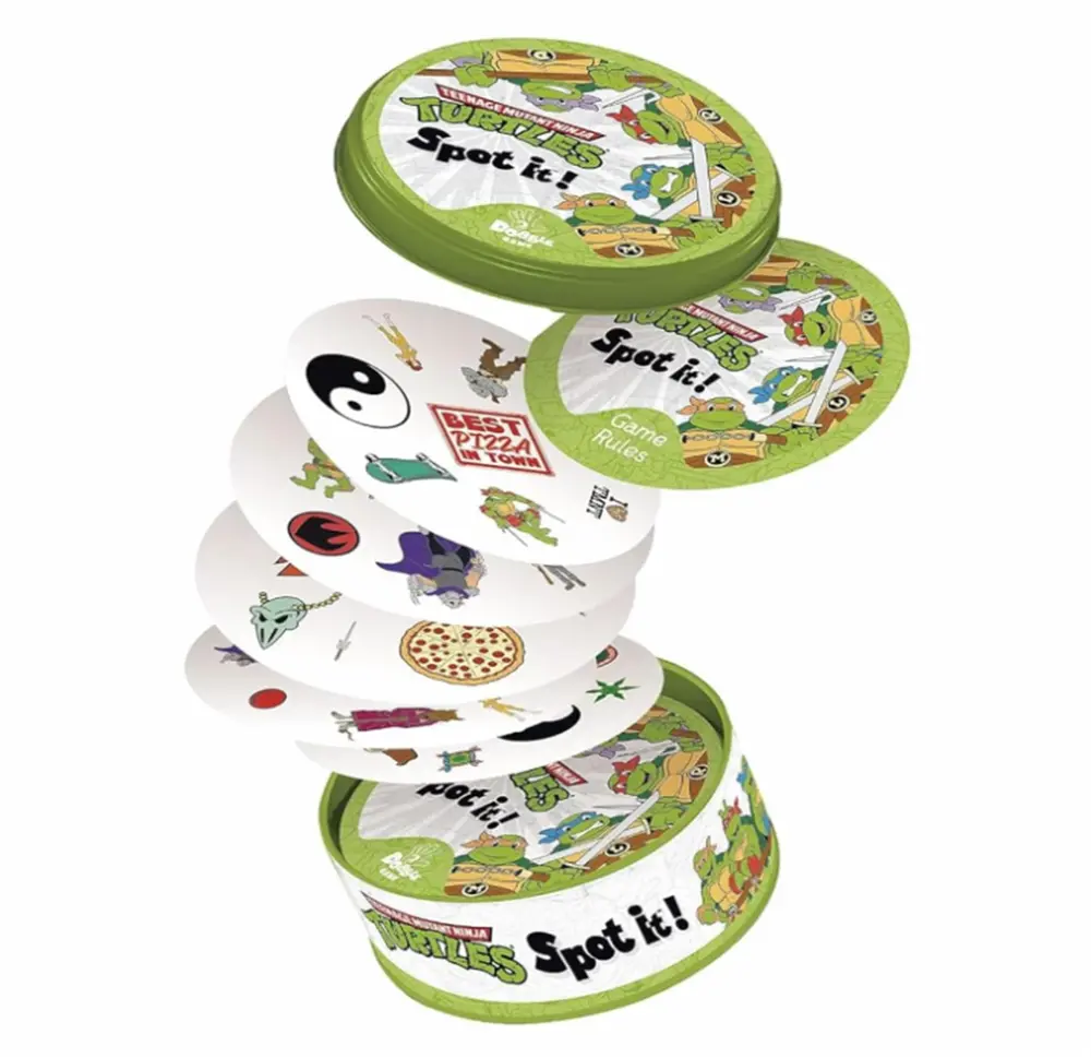 Postřehová hra Dobble-Spot it - NINJA TURTLES (Želvy ninja) - S VADOU