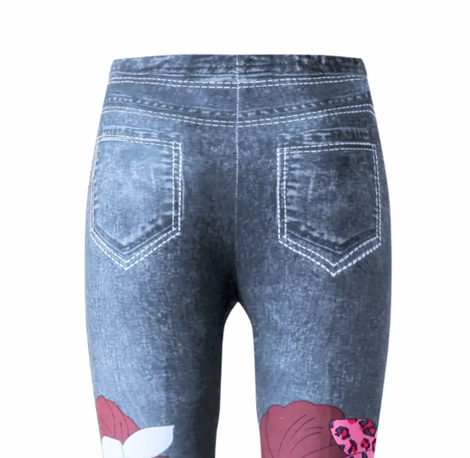 Letní legínky - PANENKY - MODRÉ (3-4 roky)