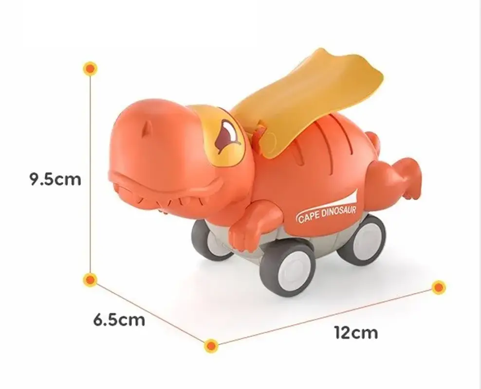 Autíčko pro nejmenší - DINOSAURUS - ORANŽOVÝ