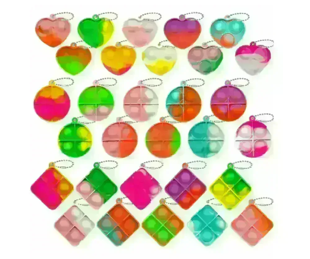 POP IT antistresová klíčenka - ČTVEREC 5