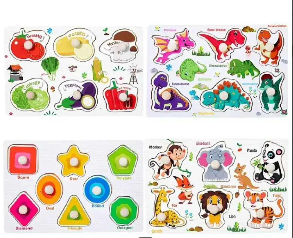 Dřevěná vkládačka - TVARY - (S)