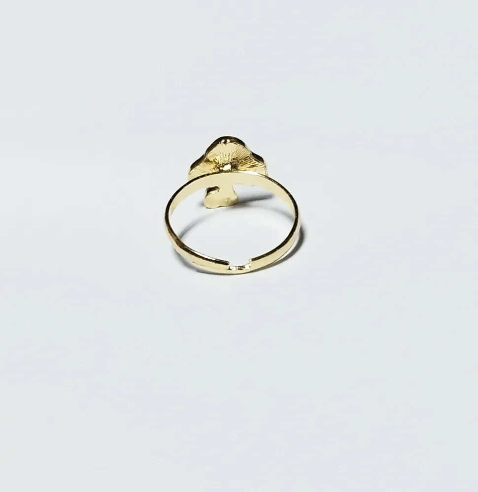 Nastavitelný prstýnek - ZLATÝ 3 - (S) 