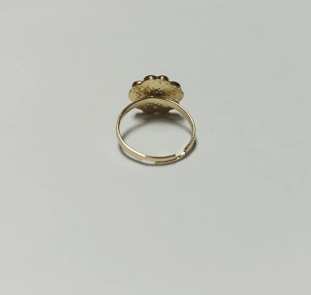 Nastavitelný prstýnek - ZLATÝ 14 - (S) 