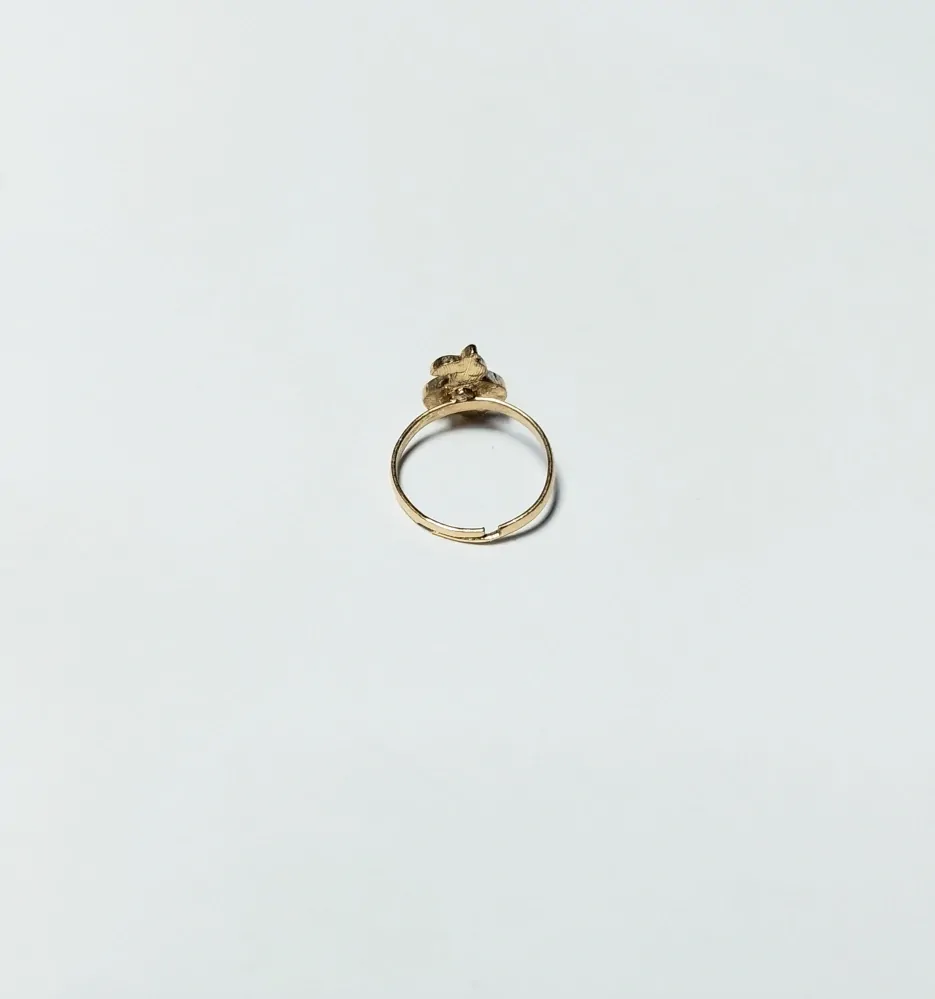 Nastavitelný prstýnek - ZLATÝ 15 - (S) 