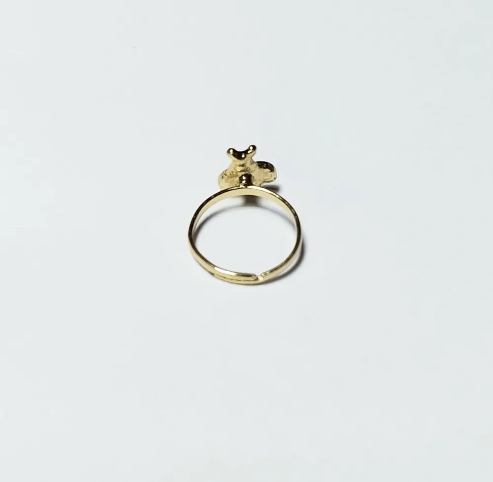 Nastavitelný prstýnek - ZLATÝ 18 - (S) 