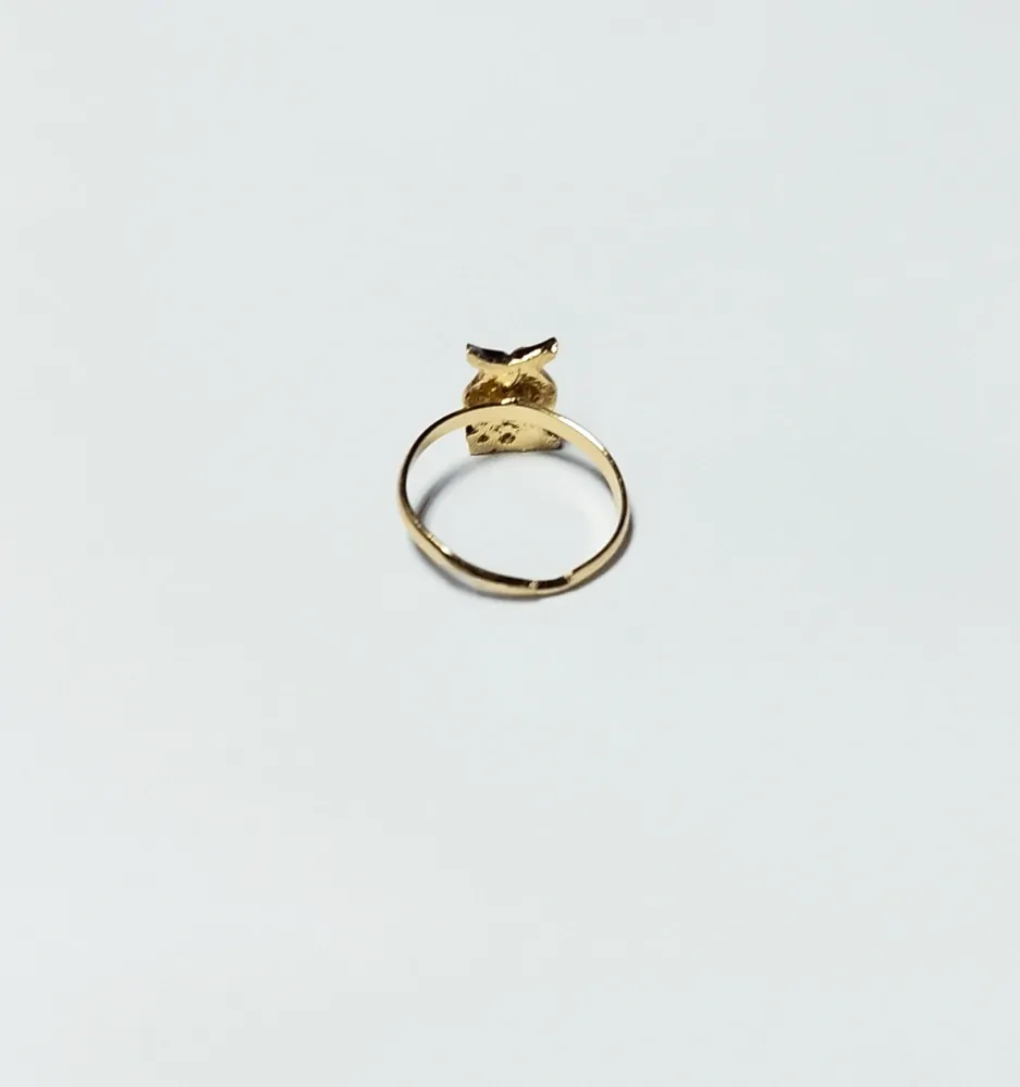 Nastavitelný prstýnek - ZLATÝ 26 - (S) 