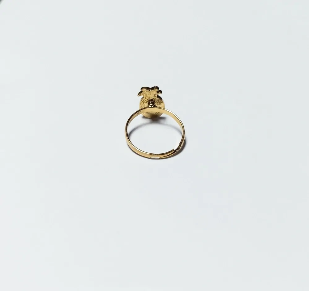 Nastavitelný prstýnek - ZLATÝ 32 - (S) 