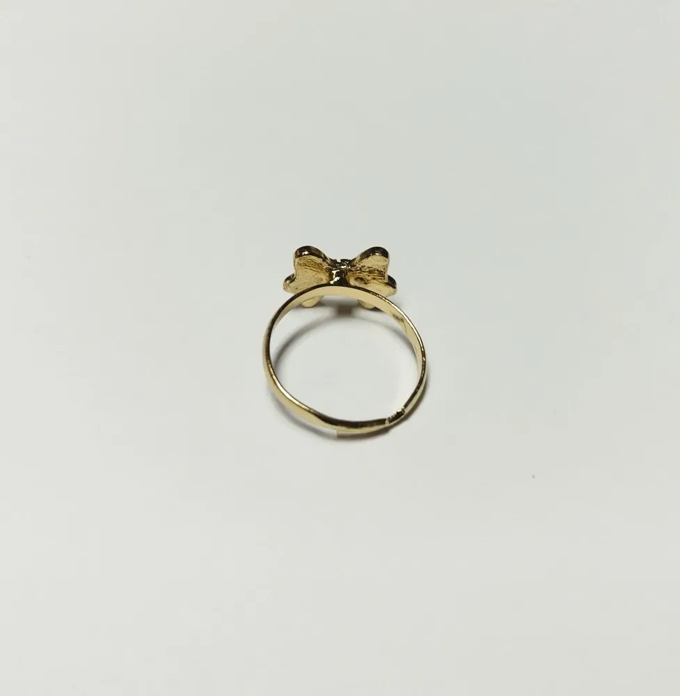 Nastavitelný prstýnek - ZLATÝ 58 - (S) 