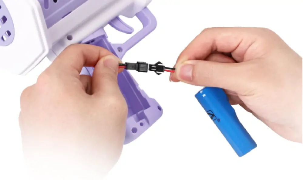 Bublinkový svítící bublifuk - Bazooka - FIALOVÝ