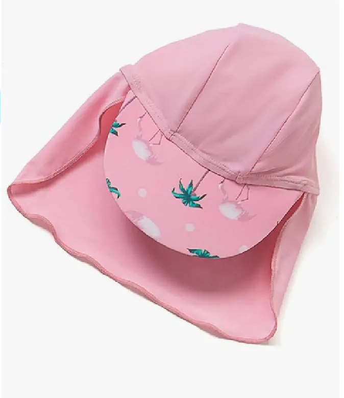 Jednodílné plavky/overal s 3/4 rukávy a čepicí (9-12 m) - PALMY