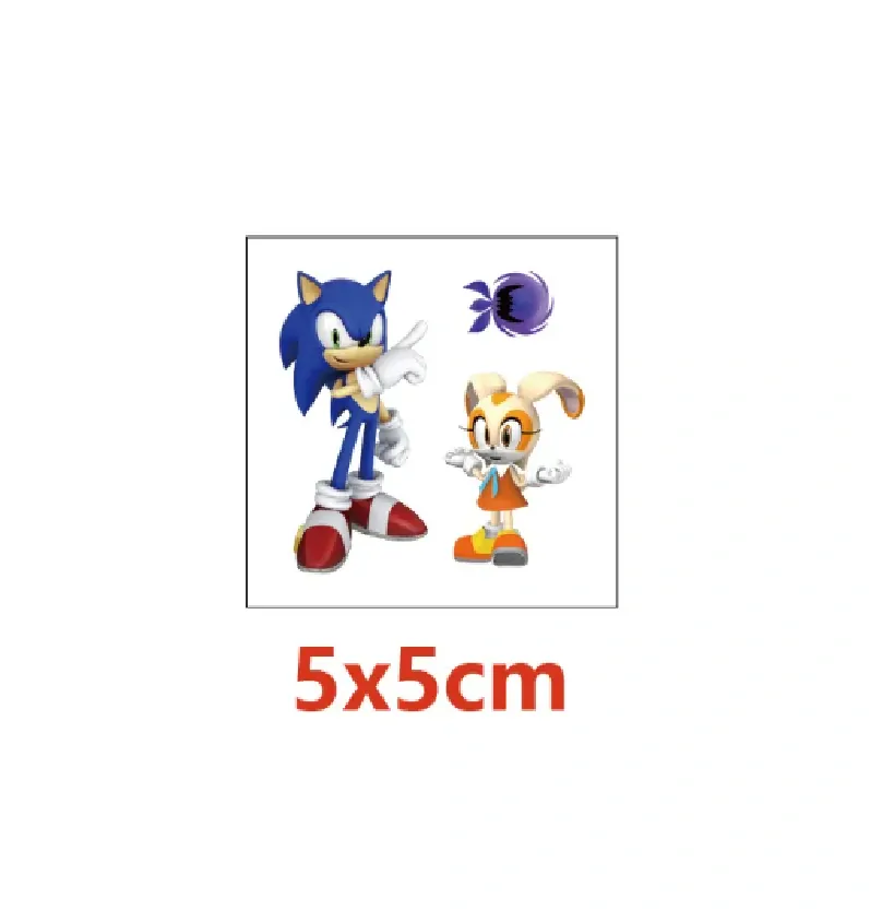 Dětské dočasné tetování - 20 ks - JEŽEK SONIC