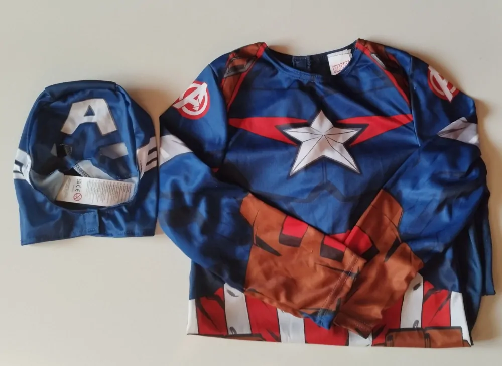 Dětský kostým - CAPTAIN AMERICA - (7-8 let)