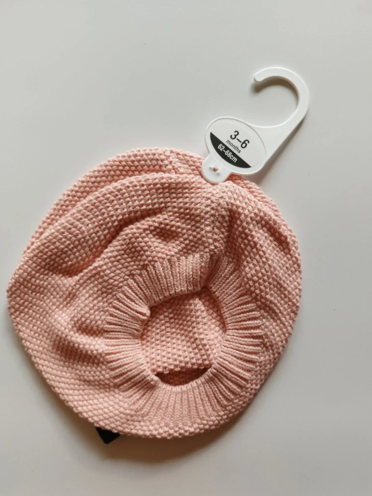 Bavlněná čepice pro miminko - (3-6 m)