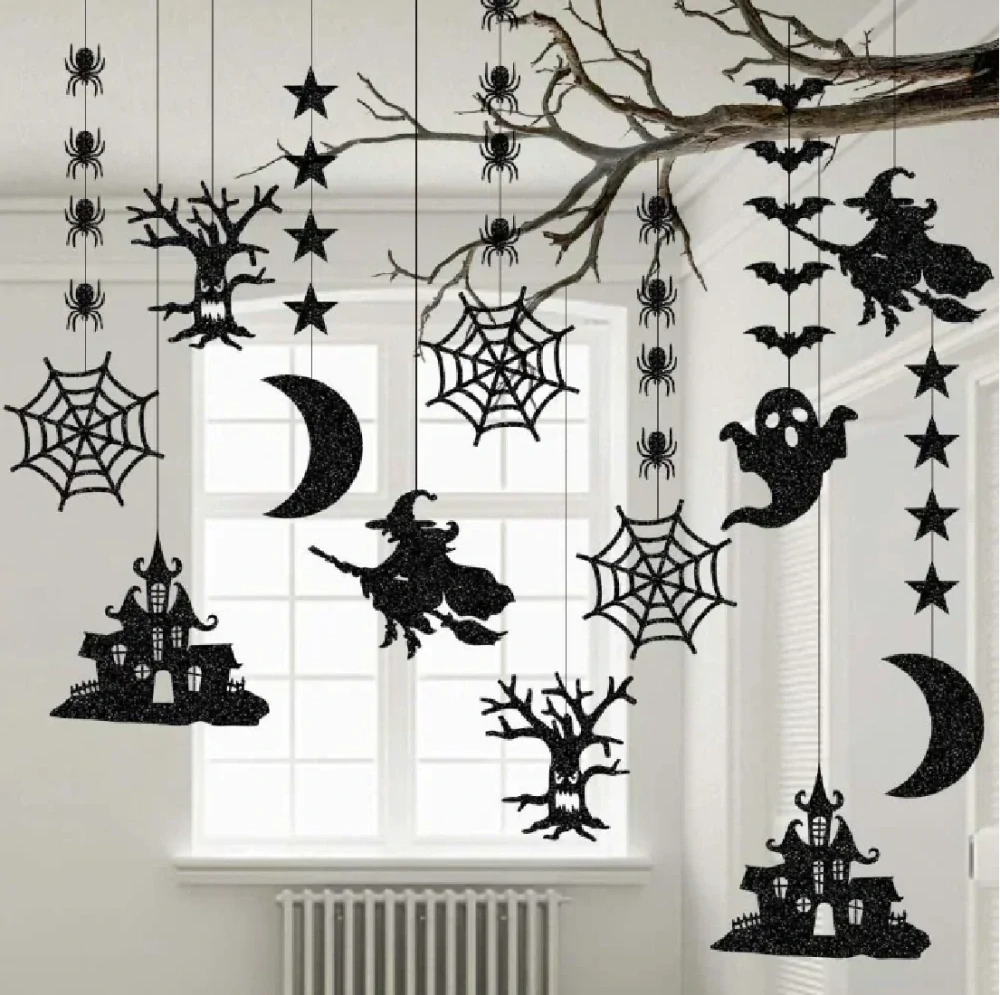 Závěsná dekorace na HALLOWEEN - 6 ks