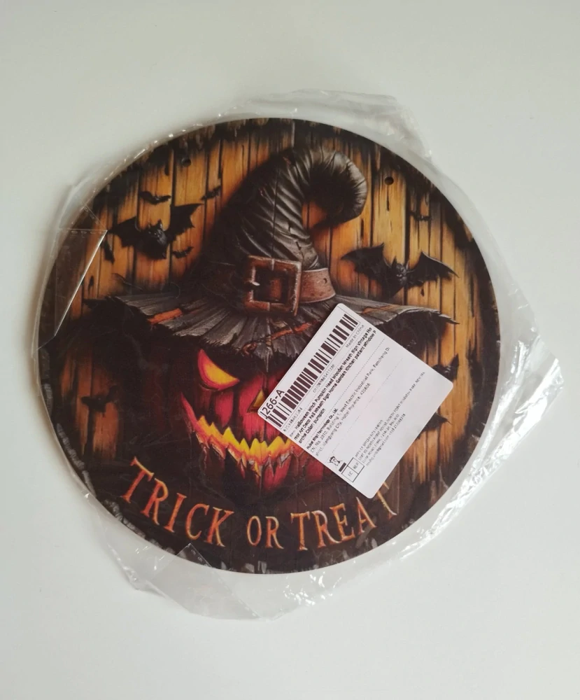 Dekorace na dveře - HALLOWEEN - Strašidelná dýně