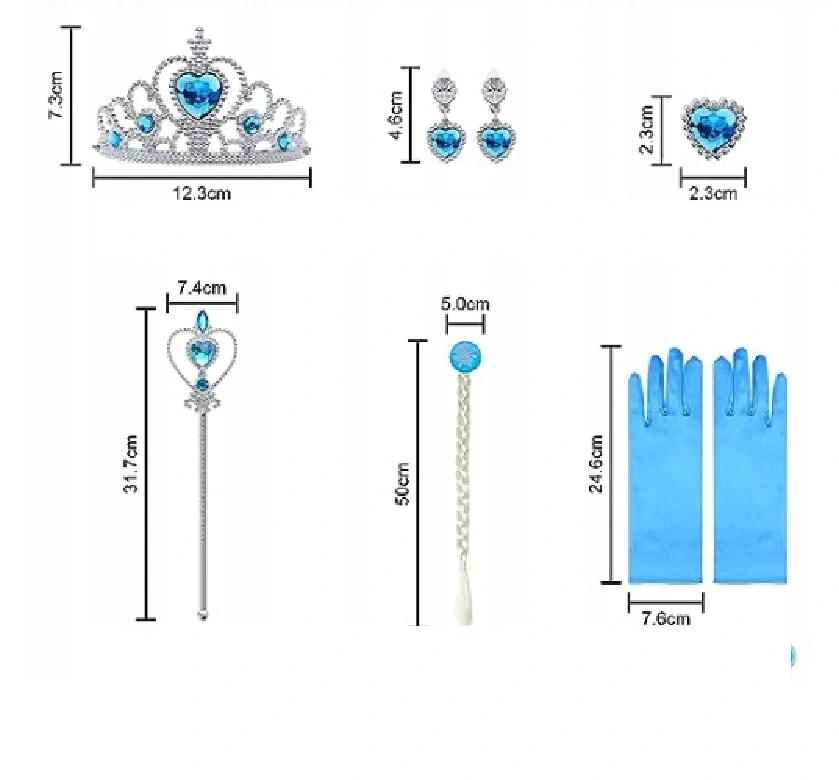Dětský kostým - PRINCEZNÁ ELSA - LEDOVÉ KRÁLOVSTVÍ (6-7 let)